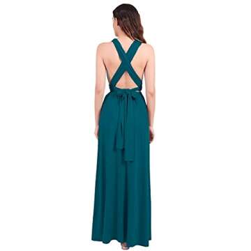 Convertible Multi Way Wrap Maxi Dress for Weddings and Proms