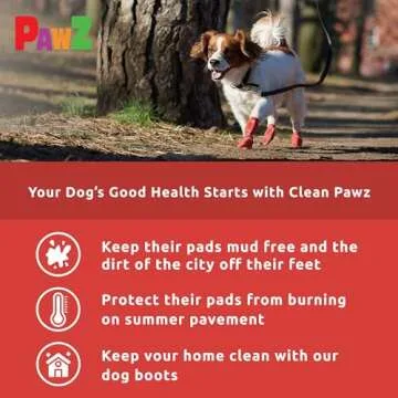 PawZ Rubber Dog Boots - Durable and Waterproof for Small Dogs