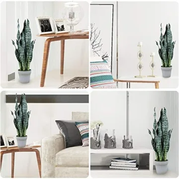 Lifelike 26" Artificial Snake Plant for Home & Office