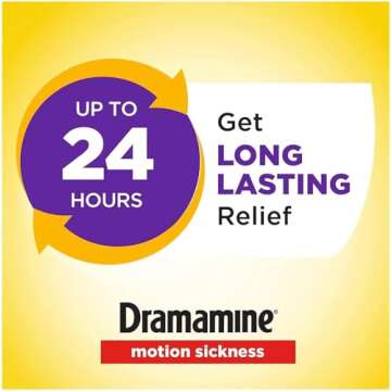Dramamine Tablets Less Drowsy Formula, 8 tablets (Pack of 3)
