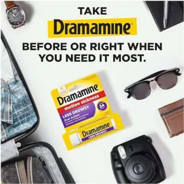 Dramamine Tablets Less Drowsy Formula, 8 tablets (Pack of 3)