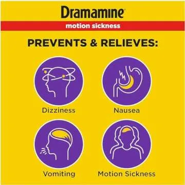 Dramamine Tablets Less Drowsy Formula, 8 tablets (Pack of 3)