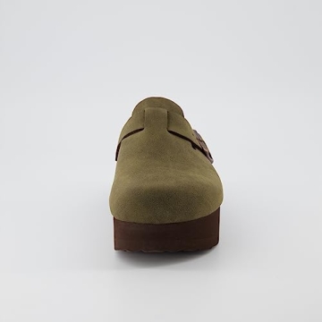 CUSHIONAIRE Women's Comfortable Vegan Leather Clogs