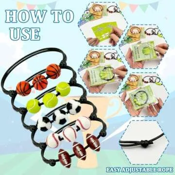 Sport Bracelet Valentine Gifts for Kids - 30 Pack