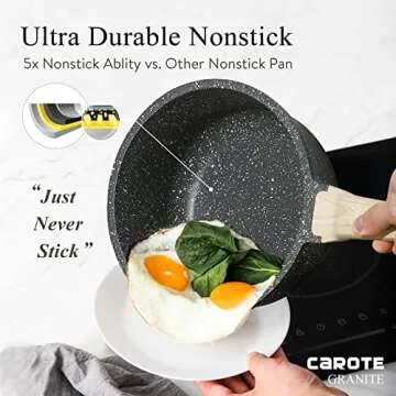 CAROTE 1.5 Qt Nonstick Sauce Pan for All Stovetops