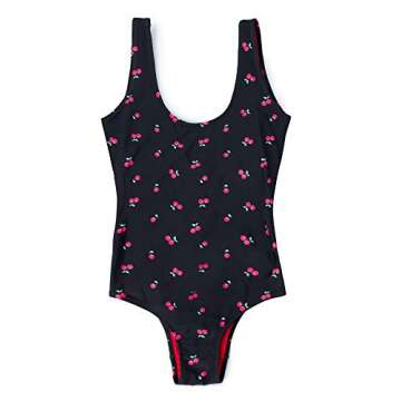 Smart & Sexy womens French Cut One Piece Swimsuit, Sweet Cherry, Medium US