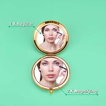 Lash Tech Gifts for Women Makeup Artist Gifts Funny Gifts Compact Makeup Mirror for Lash Girl Lash A...