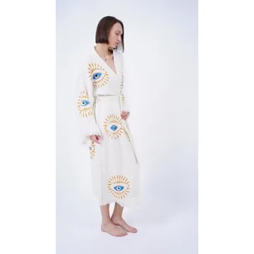 Bodho Handmade Evil Eye Boho Kimono for Summer Fashion