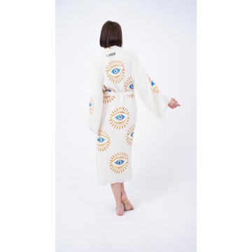 Bodho Handmade Evil Eye Boho Kimono for Summer Fashion