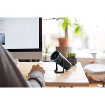 Wynd Essential Smart Personal Air Purifier - App Integrated, Dual Mode Air Cleaner - Ideal for Use Against Allergies, Asthma, COPD – Ideal for Home, Desk, Car, Travel – Black Matte