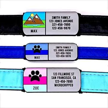 LYP Soundless Slide-On Collar Dog ID Tag - Stylish & Durable