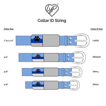 LYP Soundless Slide-On Collar Dog ID Tag - Designer Deep Engraved Silicone – Engraving Will Last - Pet ID Tags, Dog Tags, Cat Tags (Mountain, Large)