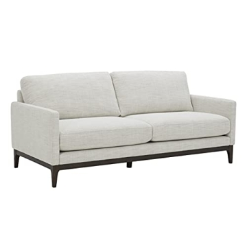 Stylish Rivet Contemporary Apartment Sofa - Ivory Comfort