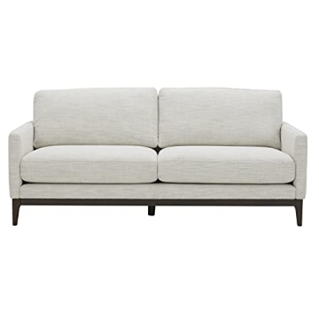 Stylish Rivet Contemporary Apartment Sofa - Ivory Comfort
