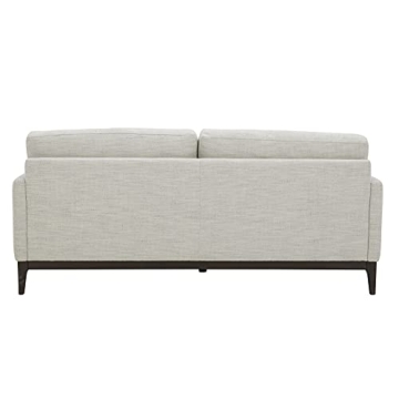 Stylish Rivet Contemporary Apartment Sofa - Ivory Comfort