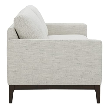 Stylish Rivet Contemporary Apartment Sofa - Ivory Comfort