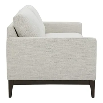 Stylish Rivet Contemporary Apartment Sofa - Ivory Comfort