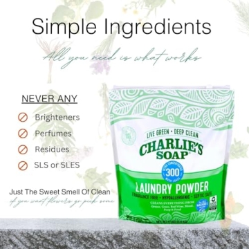Charlie's Soap Hypoallergenic Detergent - Eco-Friendly Cleaning