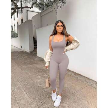 YIOIOIO Women's Workout Seamless Jumpsuit: Comfort Meets Style