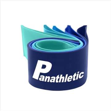 Panathletic Resistance Bands, Set of 5 Bands – 5 Different Resistance Levels, Exercise Guide, eBook, Carry Bag – 5X Booty Loop Band for Butt and Legs Women - Fitness Stretch Band for Workout Men