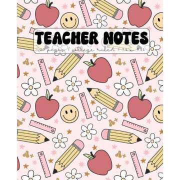 Teacher Notebook | Aesthetic Back to School College Ruled Lined Journal for Teaching: Best Teacher N...