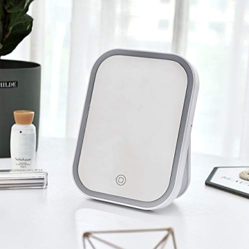 CERSLMO Lighted Makeup Mirror - Travel Friendly & Dimmable