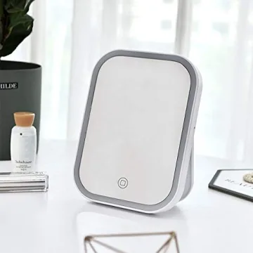 CERSLMO Lighted Makeup Mirror - Travel Friendly & Dimmable