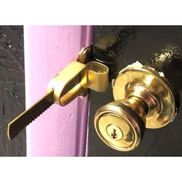 Calslock Portable Door Lock for Travel, Hotel, Motel, Lock, AirBNB Lock Door Barricade Lock, Apartment Security Device for Personal Security
