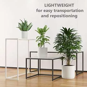 SHPROUT 6 inch (Small), 9 inch (Medium) and 12 inch (Large) - Set of 3 Ivory White Planters, Hand Glazed Ceramic Pots with Drainage Holes and Plug - Modern & Large Planters for Indoor Plants