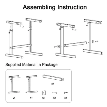 Vondynote Heavy Duty Adjustable Keyboard Stand with Hooks