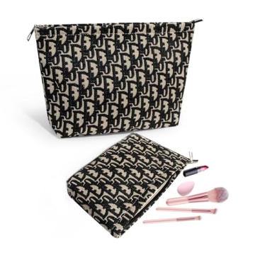 Stylish 2Pcs Makeup Bag Set for Women Travel Toiletries