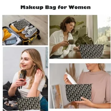 Stylish 2Pcs Makeup Bag Set for Women Travel Toiletries