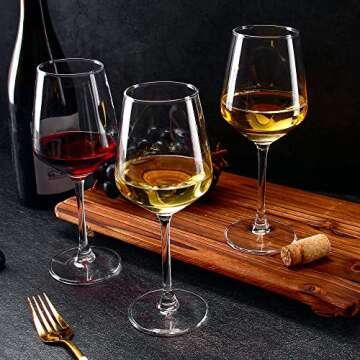 Elegant 6-Piece Wine Glass Set for Weddings and Home