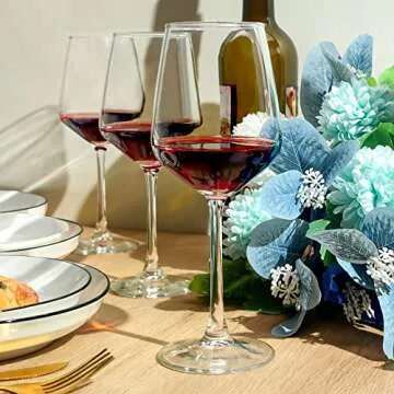 Elegant 6-Piece Wine Glass Set for Weddings and Home