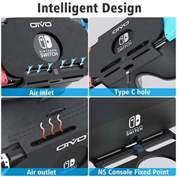 Adjustable VR Headset for Nintendo Switch & OLED - Upgraded HD Lenses, 3D Glasses Compatible with Original & OLED Switch Models, Switch VR Kit