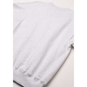 Champion Men's Cotton Max Crew, Silver/Gray, Large