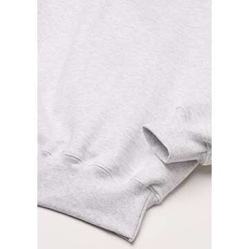 Champion Men's Cotton Max Crew, Silver/Gray, Large