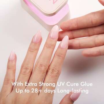 VSALON Press-On Nails - Elegant & Reusable 32 Count Kit