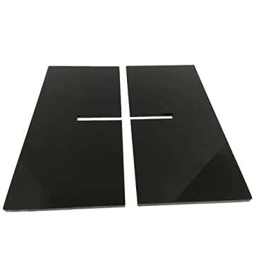 Hopysgiien Black Acrylic Book Stand - Acrylic Open Book Display Stand Reading Acrylic Book Holder fo...