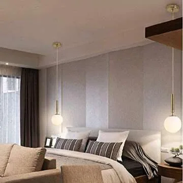 Surpars House Plug in Globe Pendant Lamp for Cozy Homes