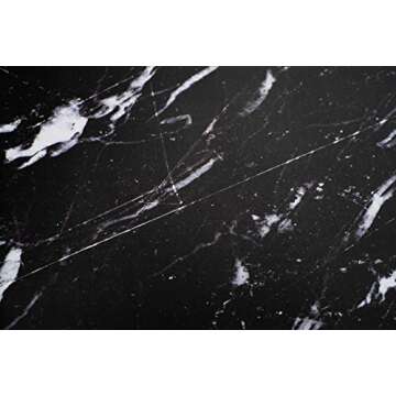 Allenjoy 34.4x15.7in Double Sided Marble Photography Background 2 in 1 Texture Pattern Paper Tabletop Backdrop Food Jewelry Cosmetics Makeup Small Product Props Professional Photo Studio