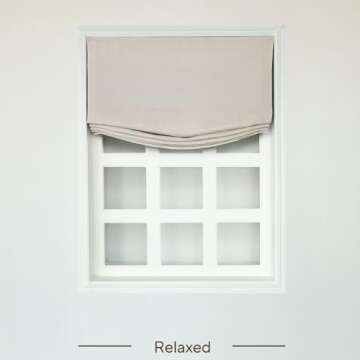Lily Cordless Roman Shades - Custom Linen Blackout Blinds