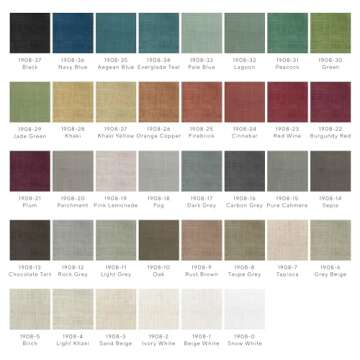 Lily Cordless Roman Shades - Custom Linen Blackout Blinds