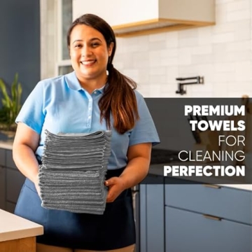 MW Pro Microfiber Towels 12 Pack for All-Purpose Cleaning