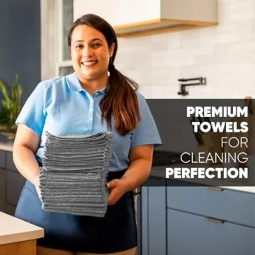 MW Pro Microfiber Towels 12 Pack for All-Purpose Cleaning