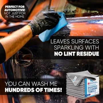 MW Pro Microfiber Towels 12 Pack for All-Purpose Cleaning