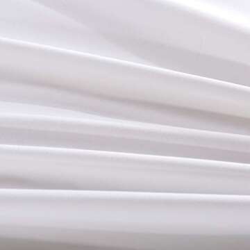 HYPREST White Duvet Cover Queen Size- Soft Lightweight Cooling Aesthetic Farmhouse Ruffled Duvet Cover Bedding Comforter Cover with 1 Duvet Cover and 2 Shams, Oeko-TEX Certificated (No Comforter)