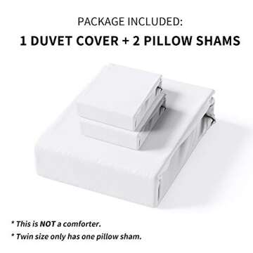 HYPREST White Duvet Cover Queen Size- Soft Lightweight Cooling Aesthetic Farmhouse Ruffled Duvet Cover Bedding Comforter Cover with 1 Duvet Cover and 2 Shams, Oeko-TEX Certificated (No Comforter)