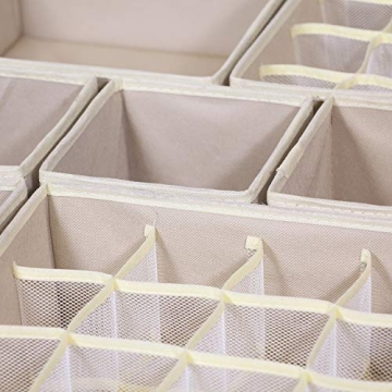 TENABORT 21 Pack Foldable Drawer Organizer for Storage