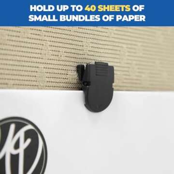1InTheOffice Cubicle Clips - Organize Notes with Style
